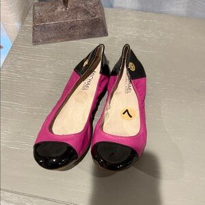 Michael Kors Fuchsia and Black Flats